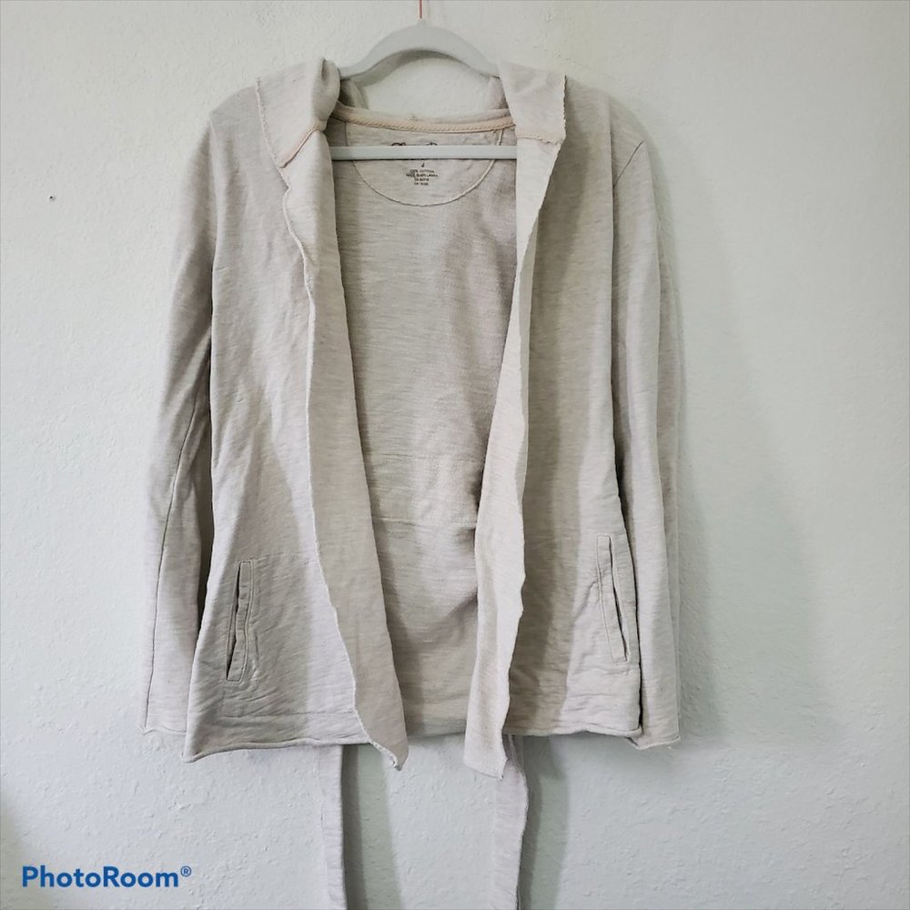 Lucky Brand Jingo Wrap Sweatshirt Cardigan Small